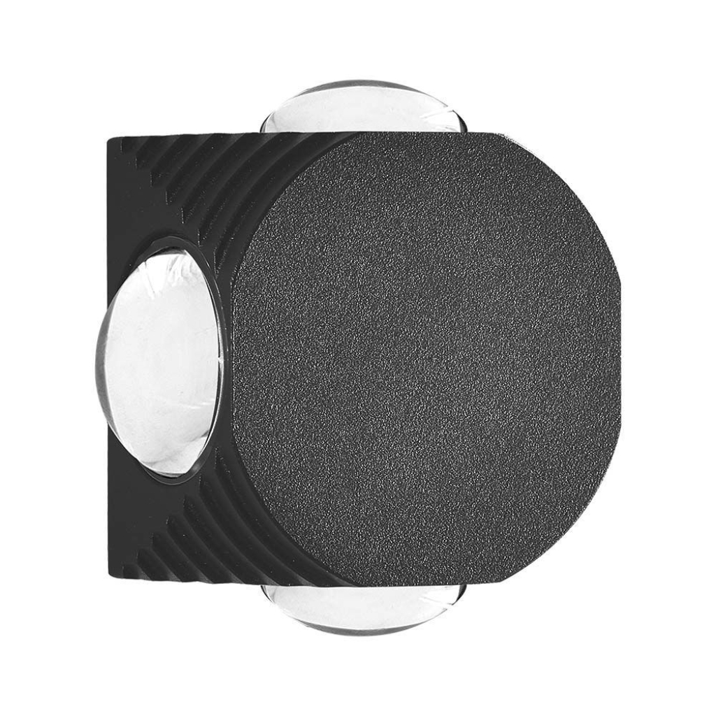 [VQ226105901] APLIQUE LED 4W 4 LADOS CUERPO NEGRO IP54 4000K