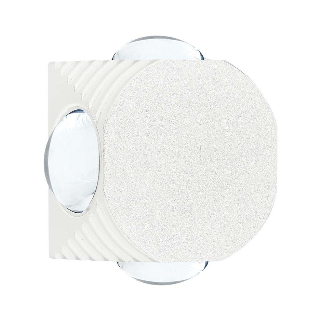 [VQ226105911] APLIQUE LED 4W 4 LADOS CUERPO BLANCO IP54 4000K