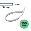 [VQ226111591] BRIDAS 2.5 X 100MM BLANCAS BOLSA DE 100