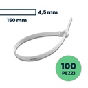 [VQ226111711] BRIDAS 4.5 X 150MM BLANCAS BOLSA DE 100