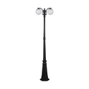 [VQ226118281] LÁMPARA DE PIE 2XE27 BOLA C OPAL NEGRO MATE