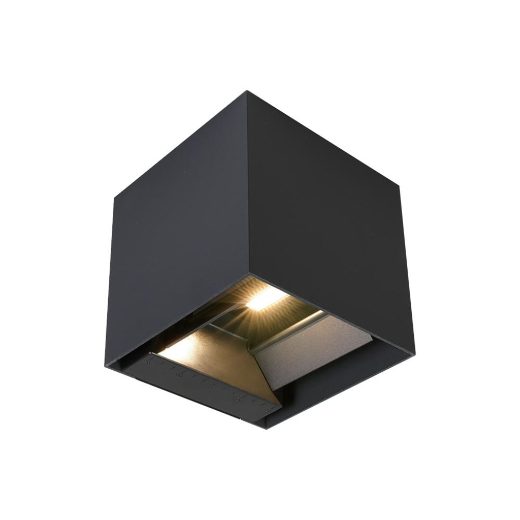 [VQ226118851] APLIQUE SOLAR LED 9W COB CON SENSOR PIR CUERPO NEGRO IP65 4000K