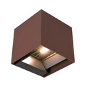 [VQ226118881] APLIQUE SOLAR LED 9W COB CON SENSOR PIR CUERPO CORTEN IP65 3000K
