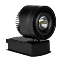 [VQ22612351] FOCO DE CARRIL LED 33W COB CRI>95 CUERPO NEGRO 5000K