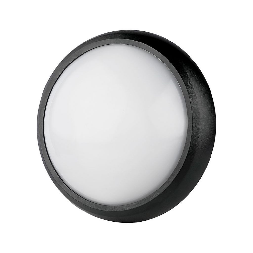 [VQ22613491] PLAFÓN LED 12W CUERPO NEGRO REDONDO IP54 3000K