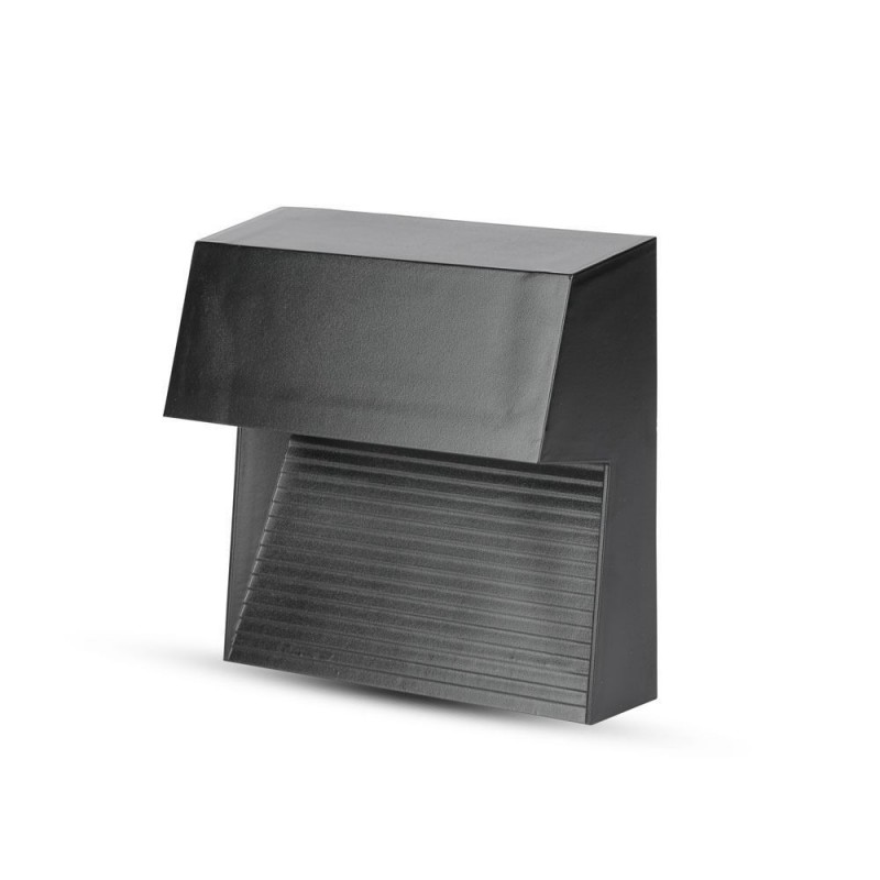 [VQ22613991] BALIZA PARA PELDAÑO LED 3W CUERPO NEGRO CUADRADO 4000K