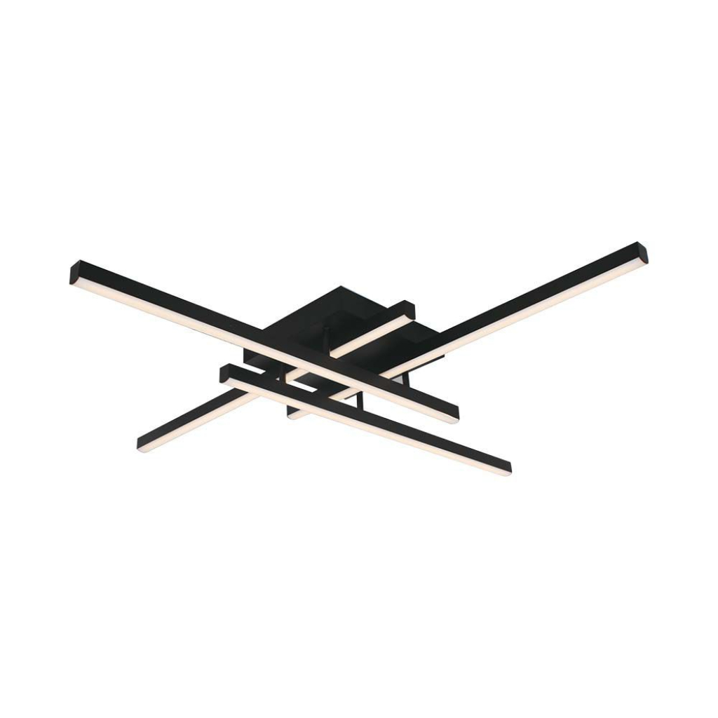 [VQ226149951] PLAFÓN DE DISEÑO LED 38W NEGRO 850*850*105MM 4000K