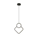 [VQ226149991] LÁMPARA COLGANTE DE METAL DE DISEÑO LED 12W 280 X 1800 MM CUERPO NEGRO 4000K