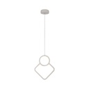 [VQ226150001] LÁMPARA DE SUSPENSIÓN LED DISEÑO METAL 12W 280 X 1800MM CUERPO BLANCO 3000K