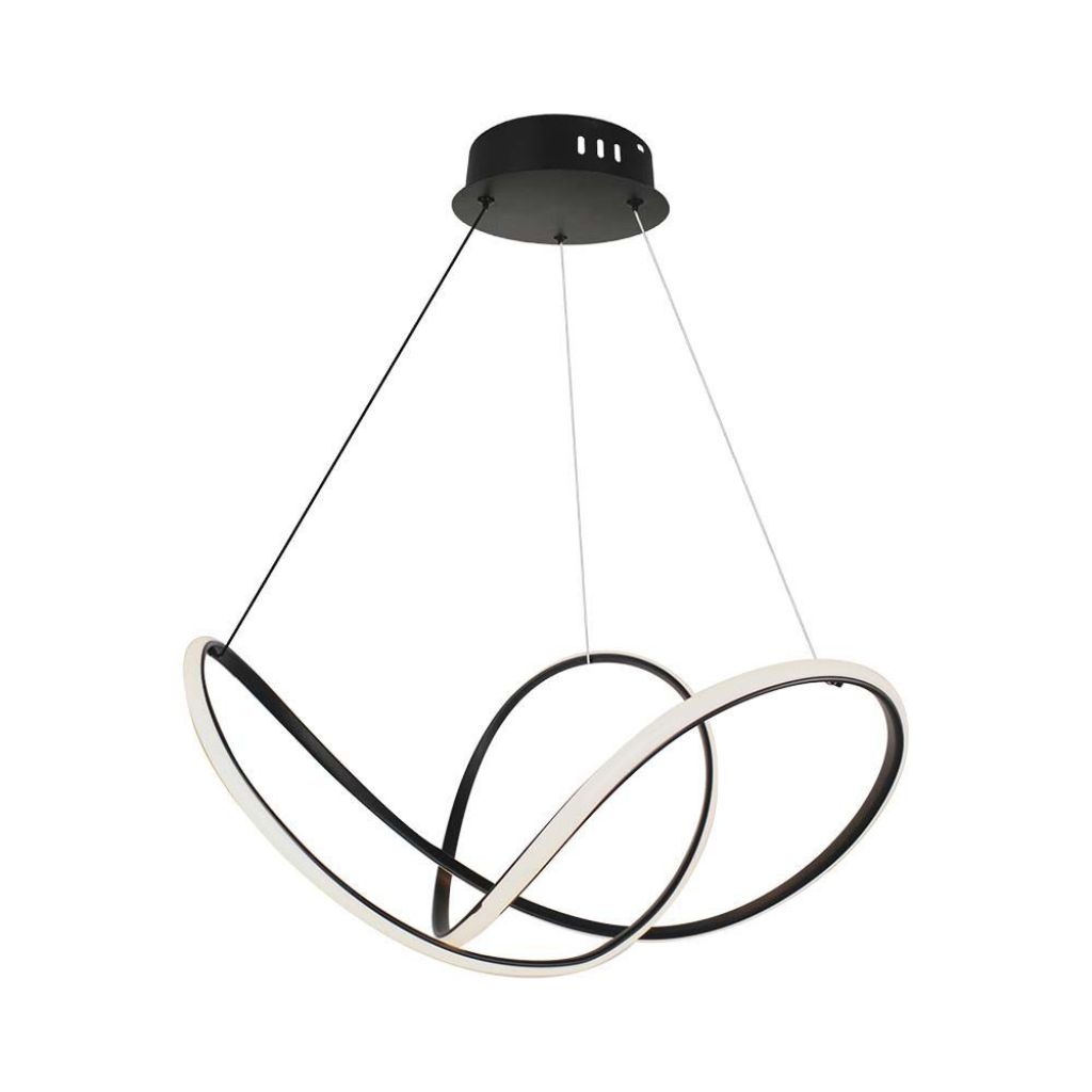[VQ226153401] LÁMPARA COLGANTE DECORATIVA LED 49W 70*20CM CUERPO NEGRO 3000K