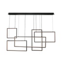 [VQ226153441] LÁMPARA COLGANTE LED DE DISEÑO 45W 120*50*60CM CUERPO NEGRO 3000K