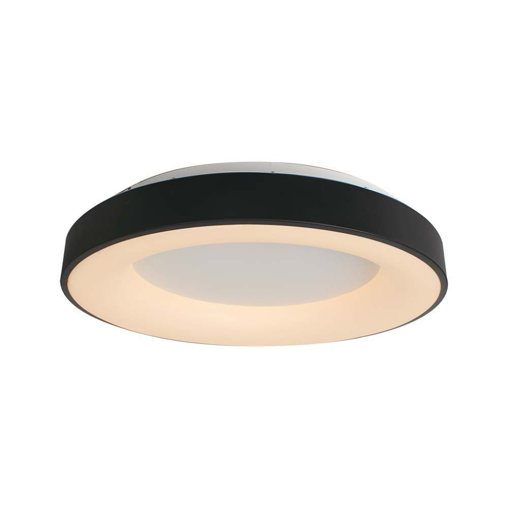 [VQ226153461] PLAFÓN DECORATIVO LED 49W 60*9CM CUERPO NEGRO 3000K