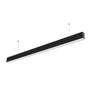 [VQ226200601] LUMINARIA LINEAL LED 40W CHIP SAMSUNG PARA MONTAJE SUSPENDIDO CUERPO NEGRO CCT