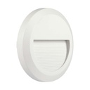 [VQ2262113141] BALIZA PARED LUZ INDIRECTA LED 2W CUERPO BLANCO REDONDO 4000K