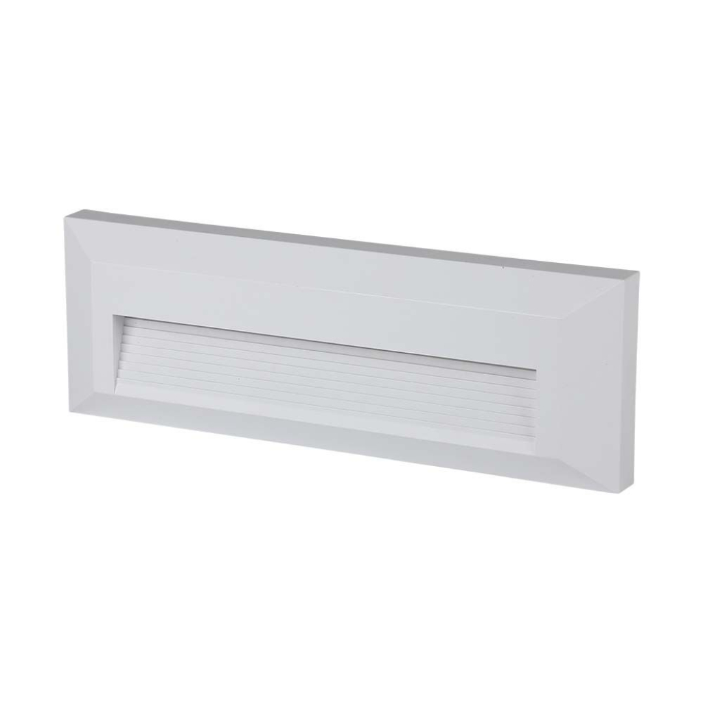[VQ2262113261] BALIZA PARED LUZ INDIRECTA LED 3W CUERPO BLANCO RECTANGULAR 4000K