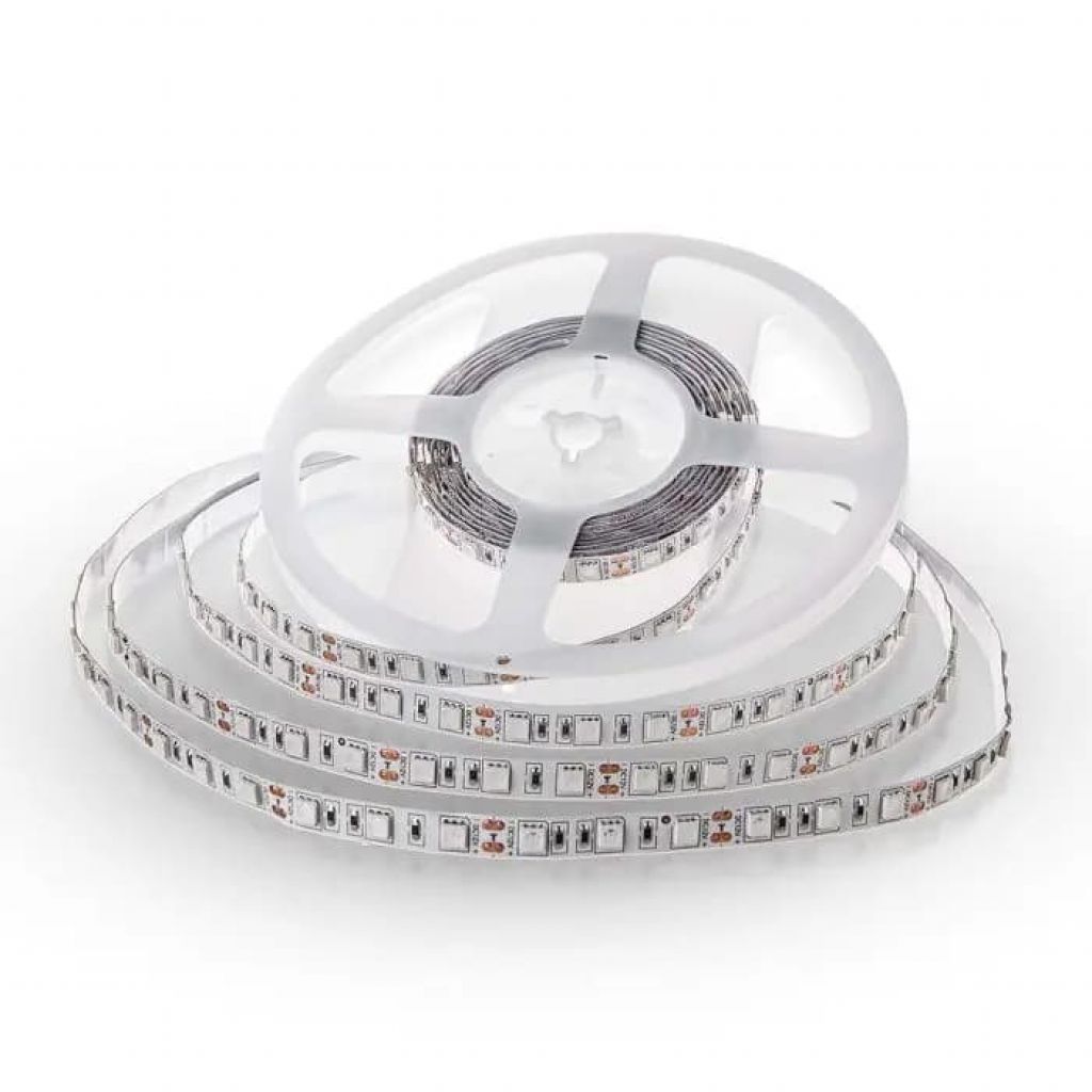 [VQ2262121221] TIRA LED V-TAC 12V DC 11W SMD 60LED/M 900LM/M PCB 10MM CRI>80 IP20 3000K (ROLLO DE 5 METROS)