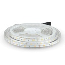 [VQ2262121451] TIRA LED V-TAC 12V DC 6W SMD 30LED/M 500LM/M PCB 10MM CRI>80 IP65 3000K (ROLLO DE 5M.)