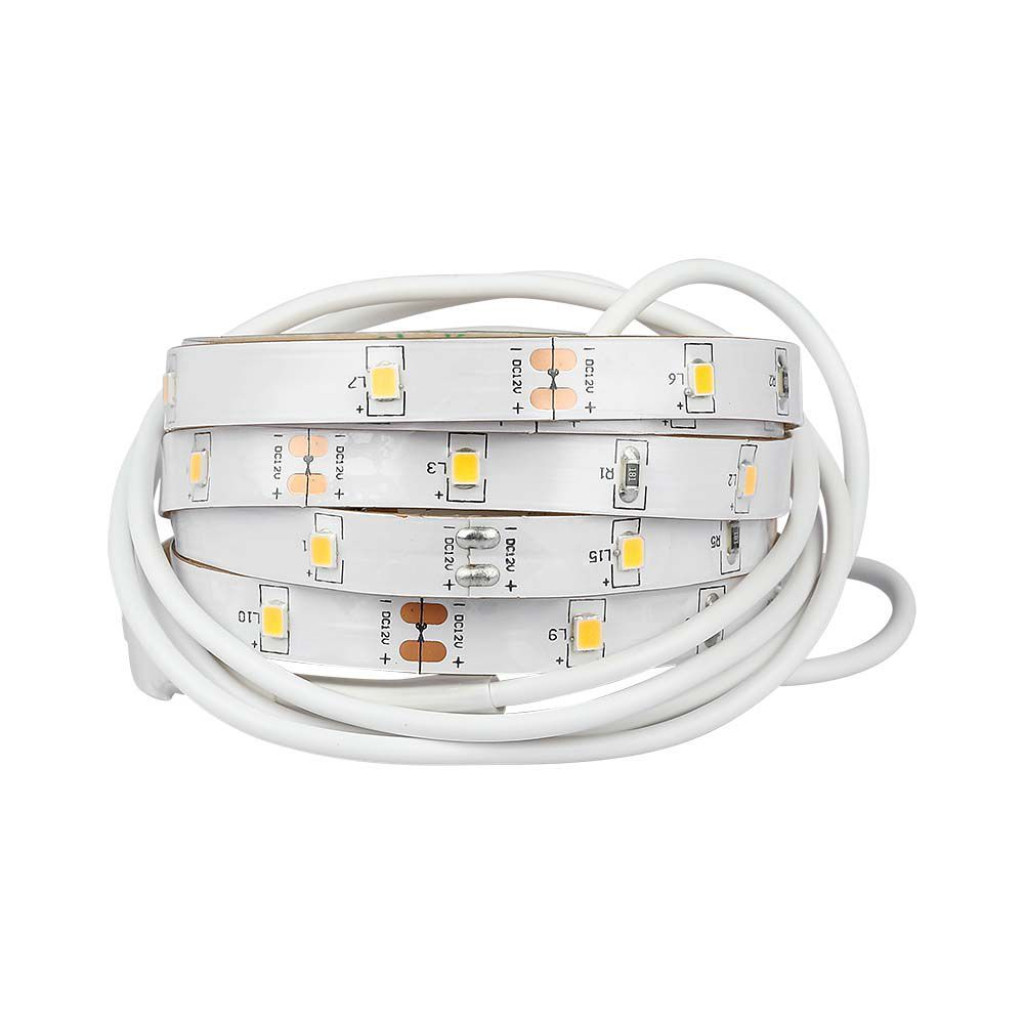 [VQ2262125491] KIT TIRA LED V-TAC 12V DC 3.5W SMD 30LED/M 350LM/M CRI>80 IP20 4000K (ROLLO DE 1,2 METROS)