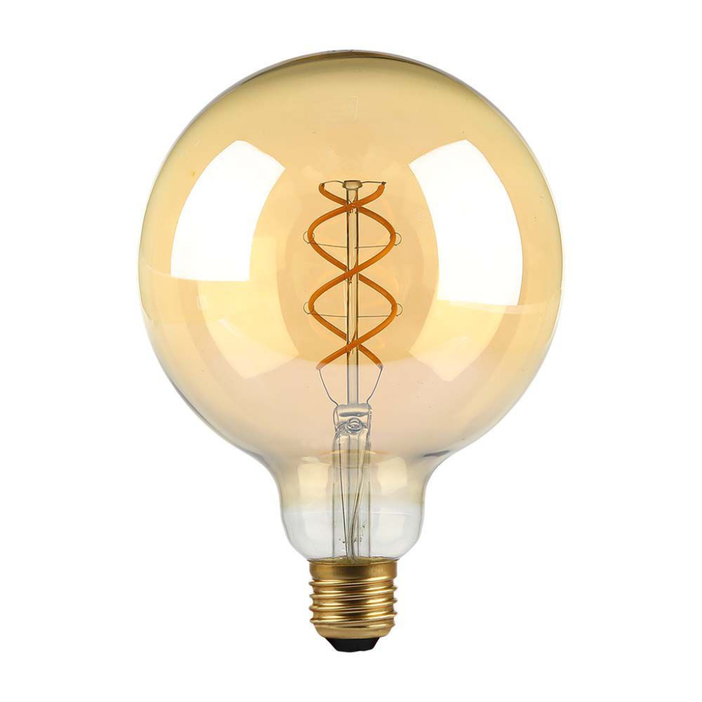 [VQ2262172161] BOMBILLA LED V-TAC E27 G125 4.8W FILAMENT 300LM 300° 1800K