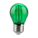 [VQ2262174111] BOMBILLA LED V-TAC E27 G45 2W FILAMENT 60LM 300° 45X72MM VERDE