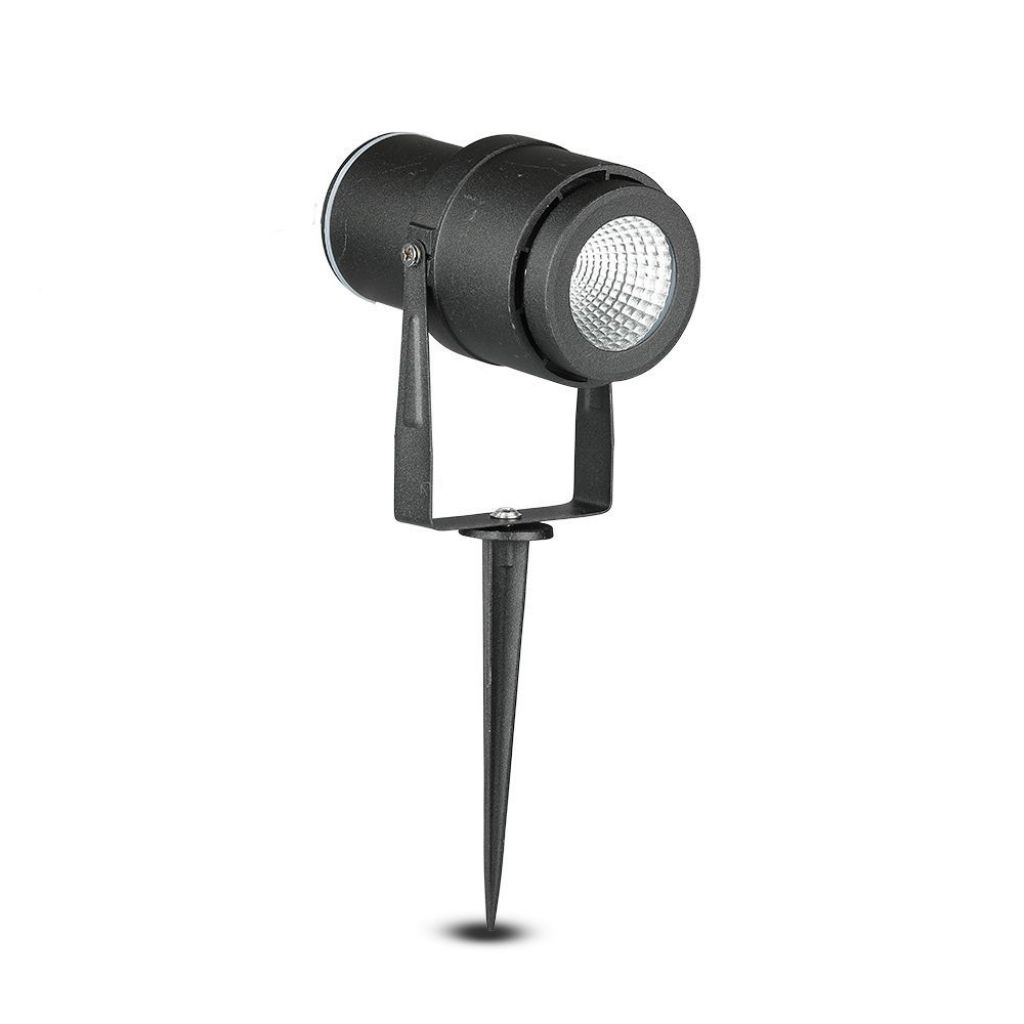 [VQ2262175441] PIQUETA DE JARDÍN LED 12W CUERPO NEGRO 3000K