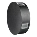 [VQ2262182151] APLIQUE DE PARED LED 4W CUERPO NEGRO REDONDO IP65 3000K