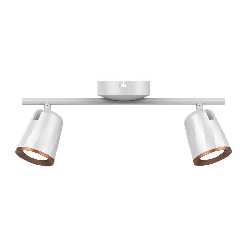 [VQ2262182561] APLIQUE LED DE TECHO 2X6W CUERPO BLANCO 4000K