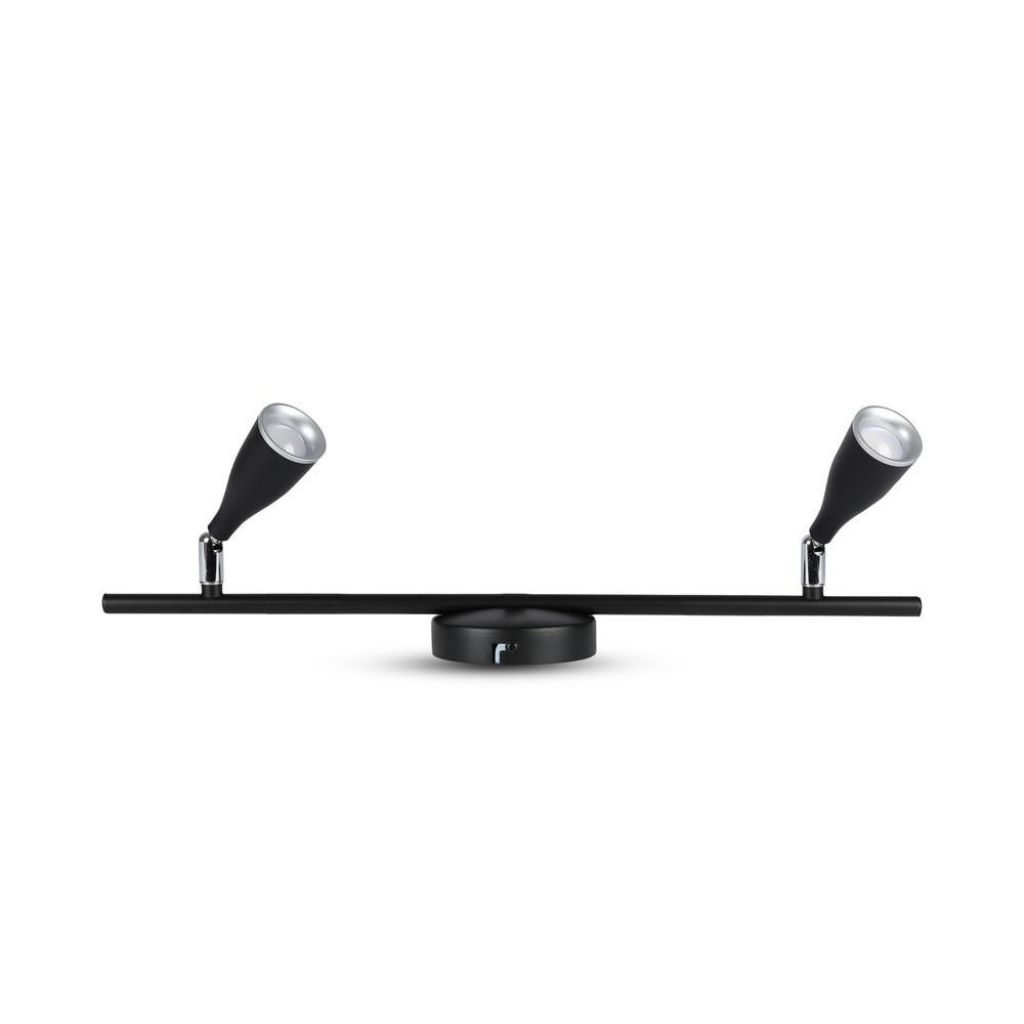[VQ2262182691] LÁMPARA DE PARED LED 2X4.5W CUERPO NEGRO 4000K