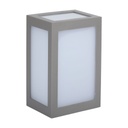 [VQ2262183381] APLIQUE DE EXTERIOR LED 12W CUERPO GRIS IP65 4000K