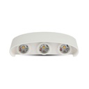 [VQ2262186131] APLIQUE DE PARED LED 5W ARRIBA Y ABAJO CUERPO BLANCO IP65 3000K