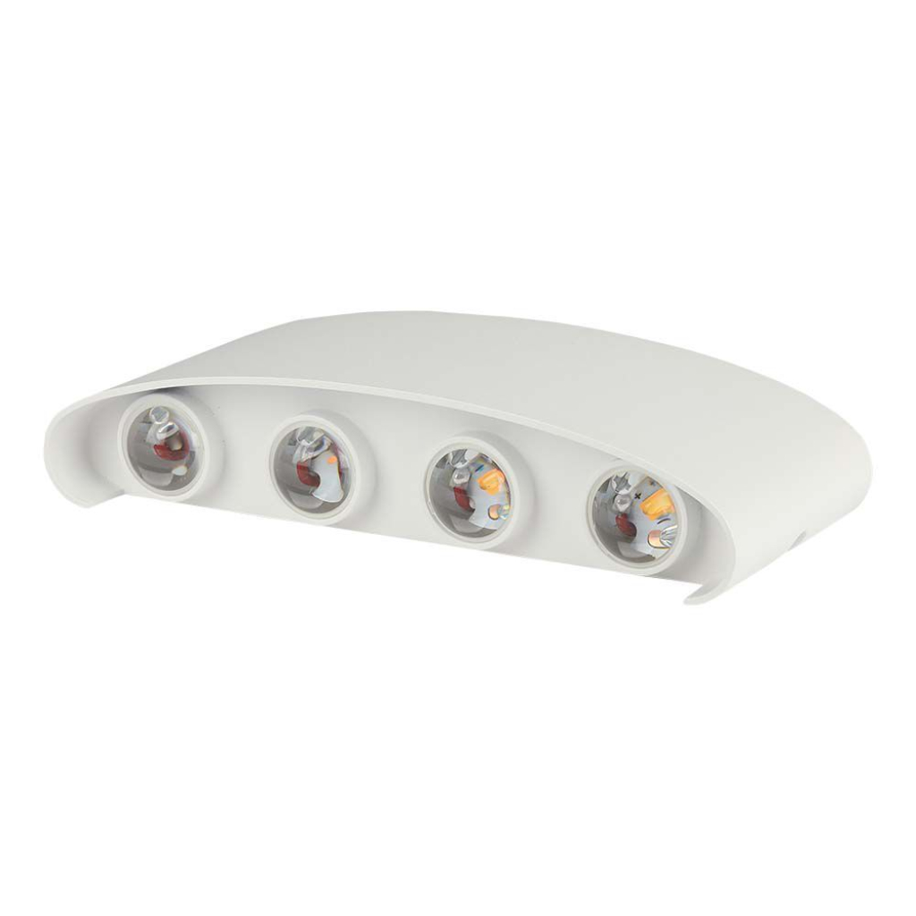[VQ2262186171] APLIQUE DE PARED LED 7W ARRIBA-ABAJO CUERPO BLANCO IP65 3000K