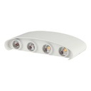 [VQ2262186171] APLIQUE DE PARED LED 7W ARRIBA-ABAJO CUERPO BLANCO IP65 3000K