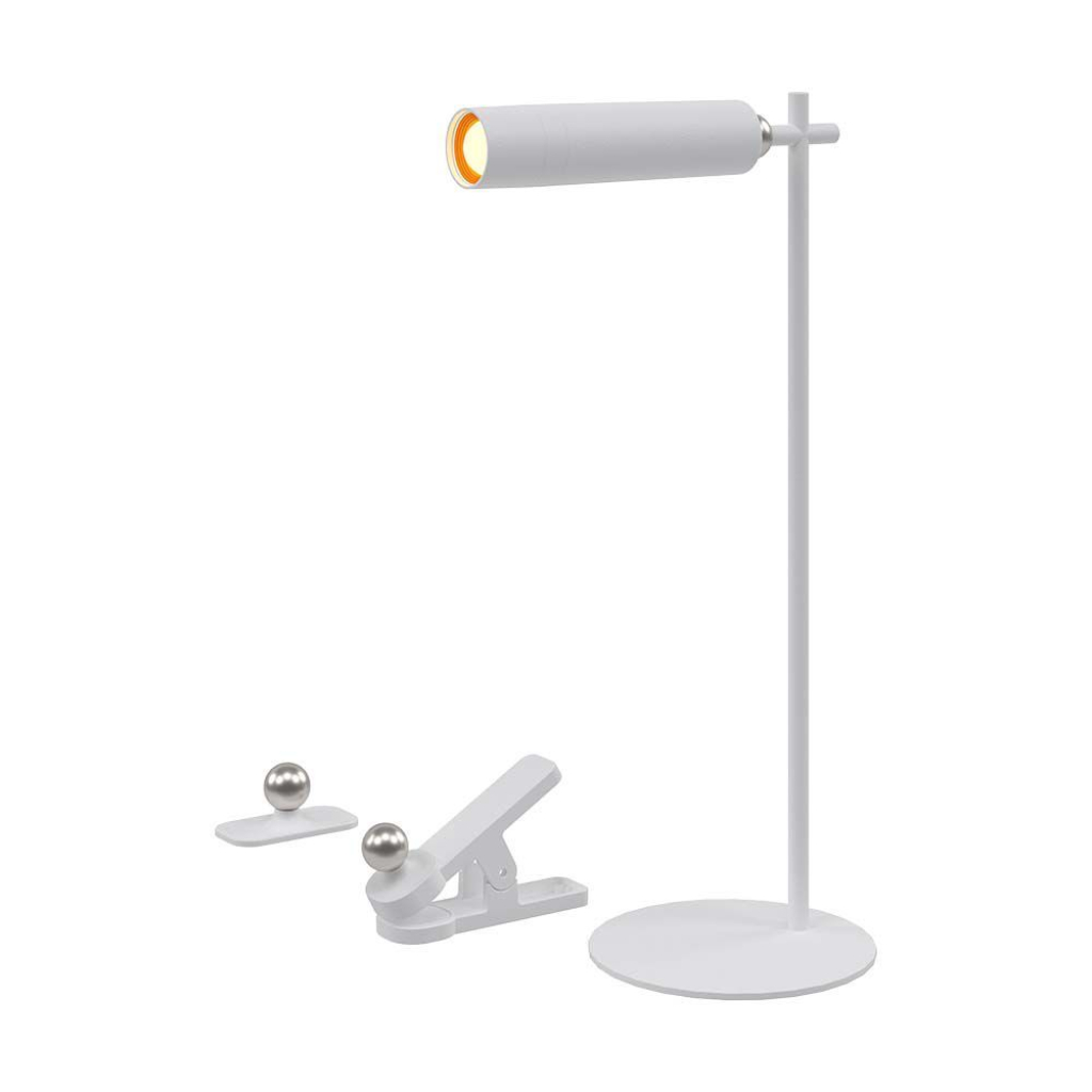 [VQ226230411] LÁMPARA DE MESA LED 3W MAGNÉTICA RECARGABLE CUERPO BLANCO 4000K