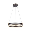 [VQ226230981] LÁMPARA COLGANTE LED 20W ARO ÚNICO CUERPO CAFÉ 3000K