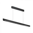 [VQ226233411] LUMINARIA LINEAL COLGANTE LED 36W CHIP SAMSUNG CON DIFUSOR REJILLA CUERPO NEGRO CCT