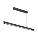 [VQ226233451] LUMINARIA LINEAL COLGANTE LED 36W CHIP SAMSUNG CON DIFUSOR BLANCO CUERPO NEGRO CCT