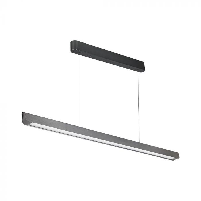[VQ226233471] LUMINARIA LINEAL COLGANTE LED 36W CHIP SAMSUNG CON DIFUSOR BLANCO CUERPO GRIS CCT