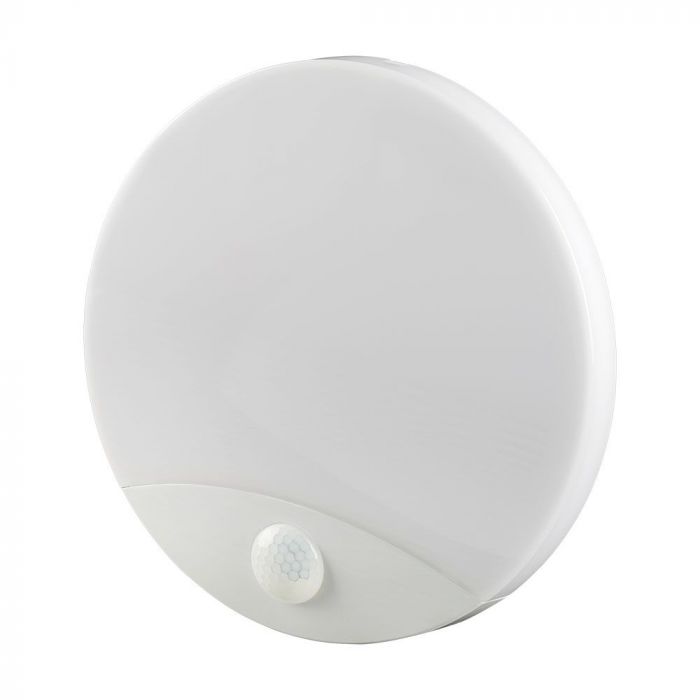 [VQ226234201] PLAFÓN LED 15W CON SENSOR PIR CHIP SAMSUNG CUERPO REDONDO BLANCO CCT