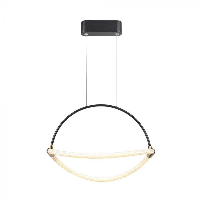 [VQ226234351] LÁMPARA DE TECHO COLGANTE LED 12W 40CM CUERPO NEGRO 4000K