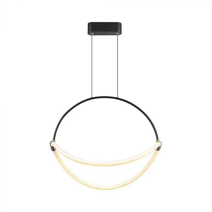 [VQ226234361] LÁMPARA COLGANTE LED 16W 50CM CUERPO NEGRO 3000K