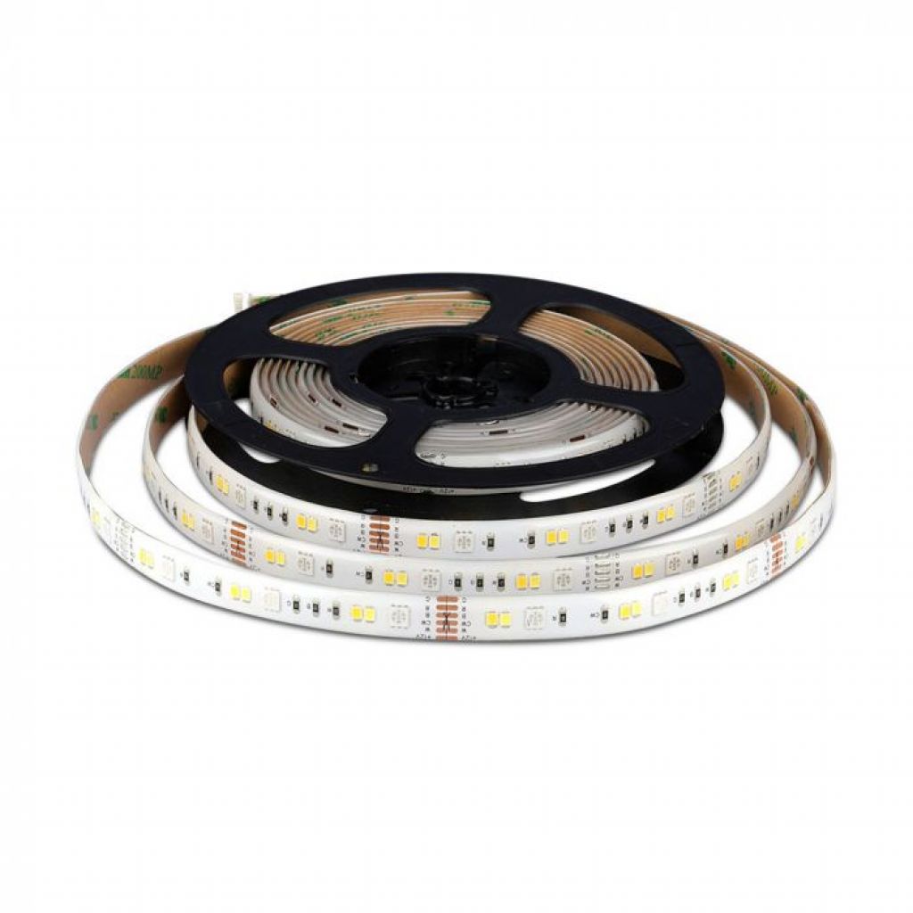 [VQ22626281] TIRA LED V-TAC 12V DC 4W SMD5050+2835 54LED/M 230LM/M CRI>80 IP65 RGB, 3 EN 1 (Rollo de 5m.)