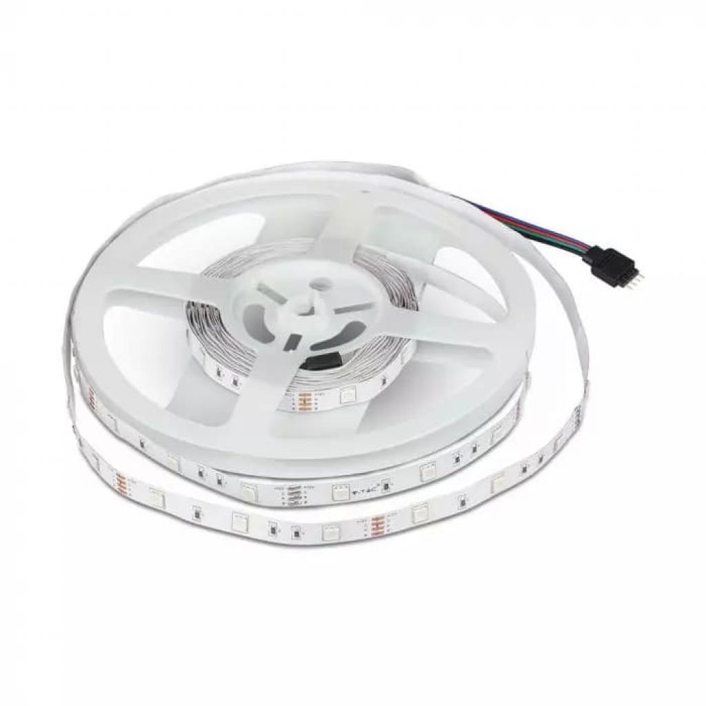 [VQ22626301] KIT TIRA LED 12V 4,8W/M SMD5050 300LEDS/M 2 X 5M. CONTROL REMOTO + ADAPTADOR RGB