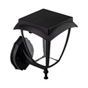 [VQ22628921] APLIQUE DE PARED SOLAR LED 2W CUERPO NEGRO IP44 3000K + 6000K