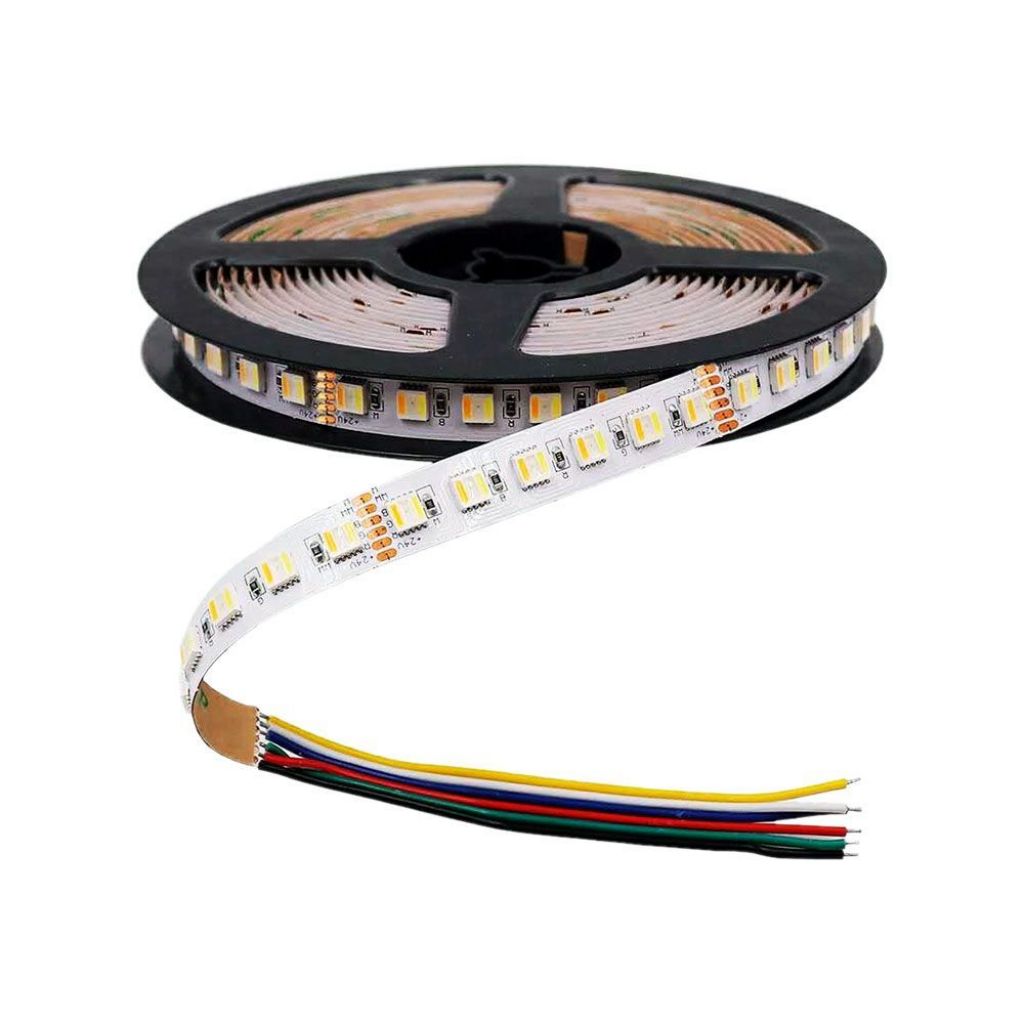 [VQ22628961] TIRA LED V-TAC 24V DC 24W SMD 60LED/M 1680LM/M PCB 12MM CRI>80 IP20 3 IN 1+RGB (ROLLO DE 5M.)