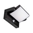 [VQ22629401] APLIQUE DE PARED 17W LED CON SENSOR CUERPO NEGRO IP65 3000K