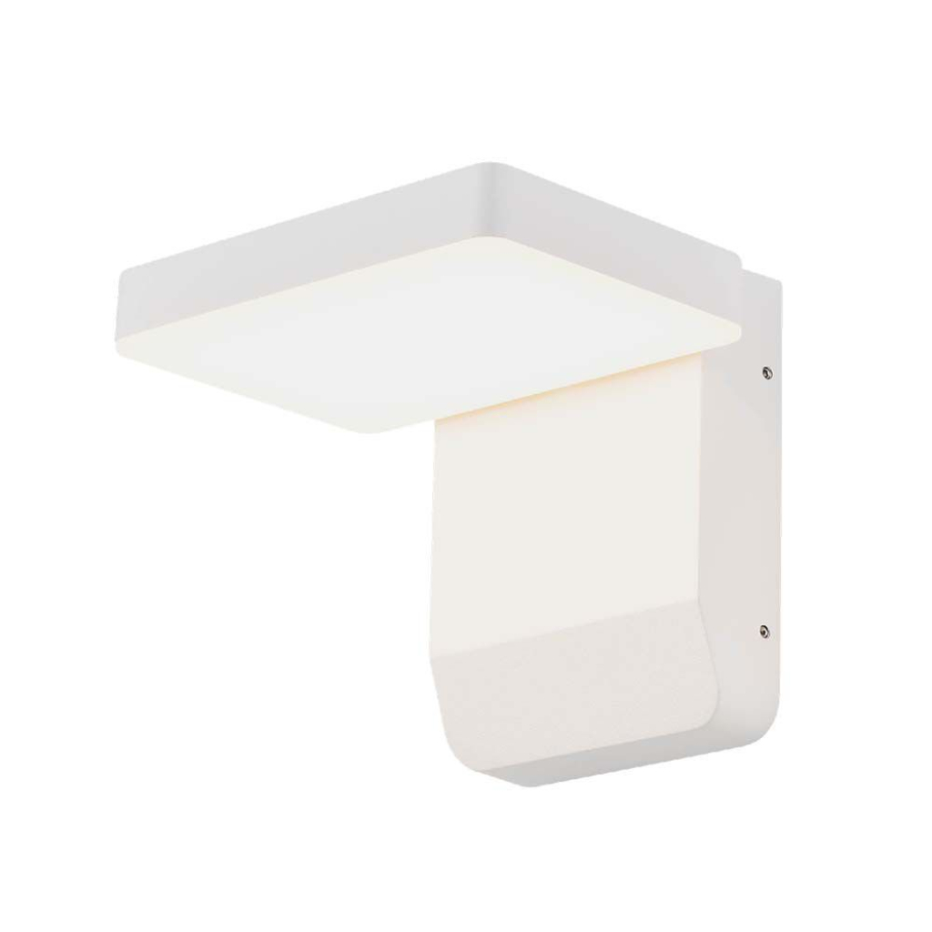 [VQ22629421] APLIQUE DE PARED LED 17W CUERPO BLANCO CUADRADO IP65 3000K