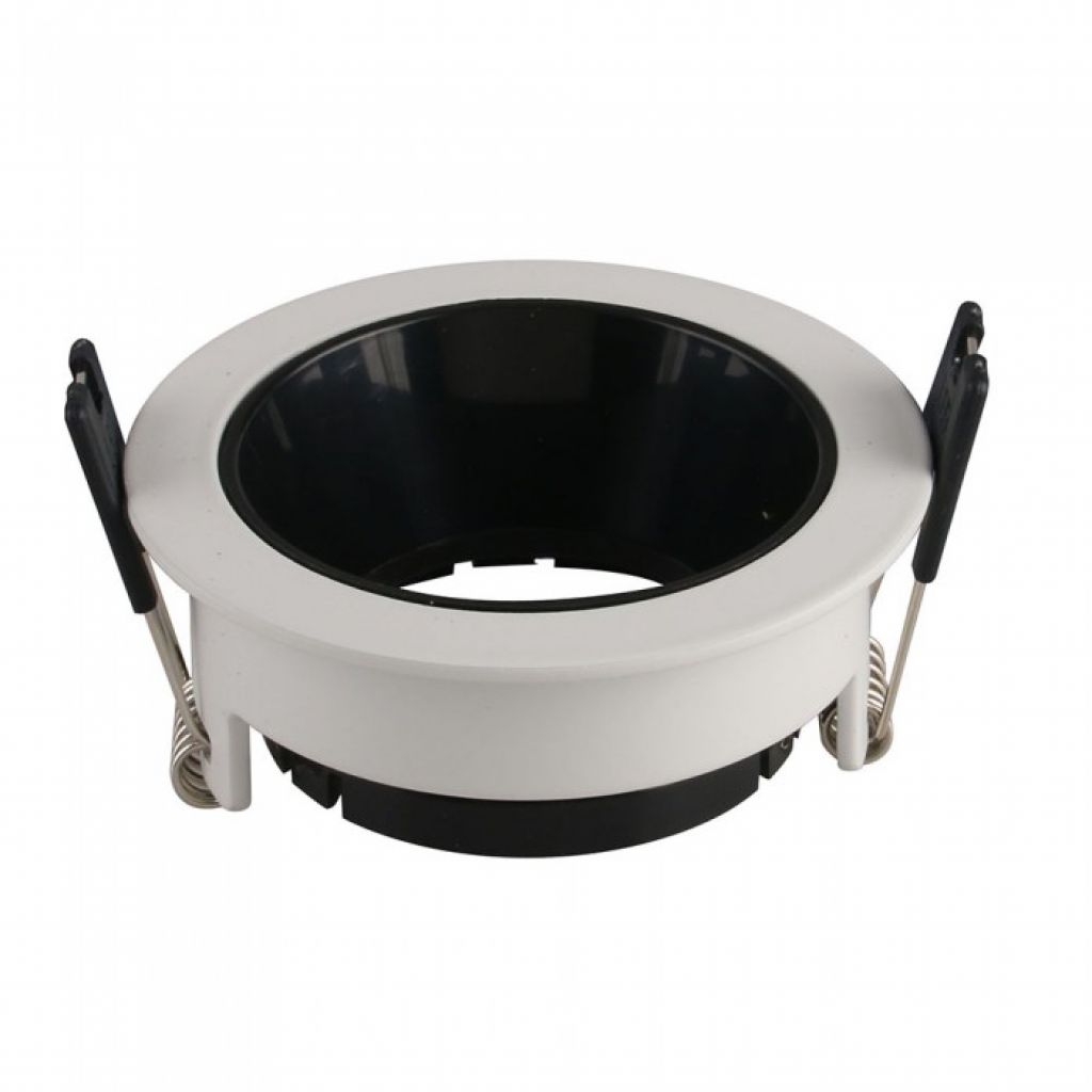 [VQ22631531] ARO PARA GU10 BLANCO+NEGRO REDONDO