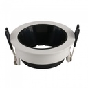 [VQ22631531] ARO PARA GU10 BLANCO+NEGRO REDONDO