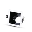 [VQ22631651] ARO PARA GU10 BLANCO+NEGRO CUADRADO (NO INCLUYE BOMBILLA )