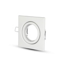 [VQ22634721] ARO PARA GU10 SOPORTE CUADRADO BLANCO